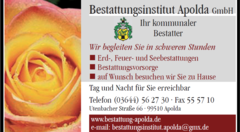 Bestattungsinstitut
Apolda GmbH in Apolda