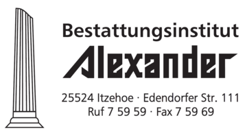 Tischlerei & Bestattungen Alexander 
Inh. Wolfgang Alexander  in Itzehoe