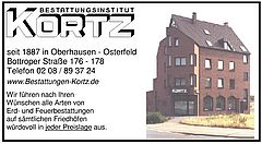 Hermann  Kortz
Bestattungsinstitut
Inh. Christoph Kortz in Oberhausen