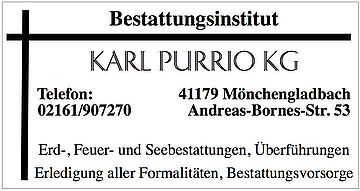 Karl Purrio KG in Mönchengladbach