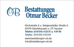 Otmar BeckerBestattungen GmbH in Obertshausen
